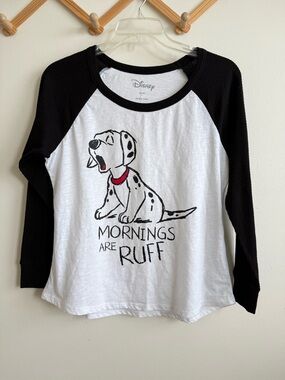 Disney Dalmatian “Mornings are Ruff” Pajama Top